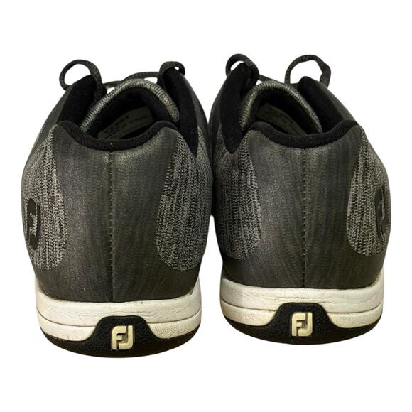 FootJoy Hyperflex Golf Shoes Men's Size 10 Gray Black Knit Athletic Spikeless - Picture 6 of 8